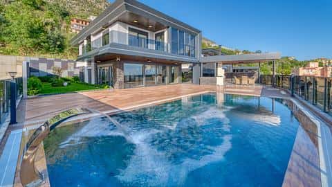 Villa 4+1 avec vue sur la mer à Alanya avec citoyenneté turque — 2/25