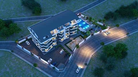 Apartament z basenem na sprzedaż w Alanya Oba, 1-2 sypialnie, Turcja — 6/13