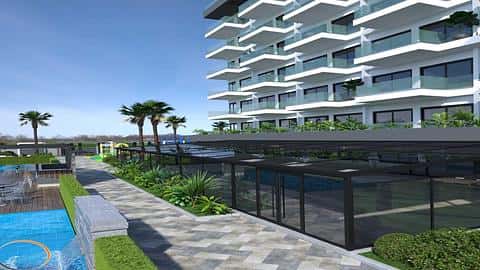 Appartement à vendre à Alanya Mahmutlar avec accès à la piscine et 1 à 5 chambres — 9/51