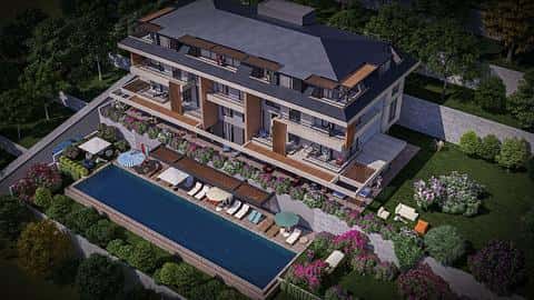 Appartement avec piscine et 2, 3, 4 chambres à vendre à Alanya Hasbahce — 4/6