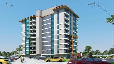 Appartements avec vue sur la ville et la mer à Kestel, Alanya - Options de 1 à 5 chambres — 4/40