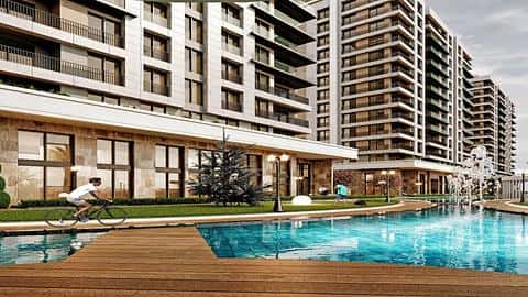 Appartement à Beylikdüzü, Istanbul avec 2 à 4 chambres et permis de résidence à vendre — 6/41