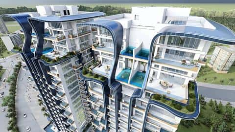 סטודיו יוקרתי עד דירות 3BR עם בריכות פרטיות ב-Samana Waves 2, דובאי — 9/18