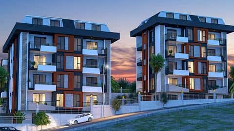 Alanya, Hasbahce : Sécurisez votre citoyenneté avec un appartement de 2 ou 4 chambres au bord de la piscine — 4/7