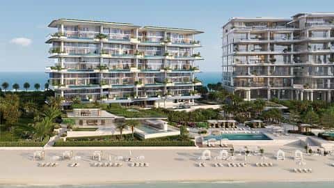 Duplekser med praktfull sjø- og byutsikt i Palm Jumeirah, Dubai — 2/13