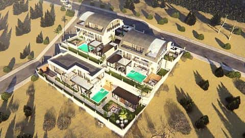 Villa avec vue sur la mer à Bektas, Alanya avec 2-3 chambres à vendre — 9/17