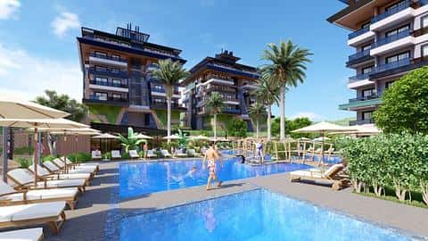 Investir à Alanya Kargicak : Appartements avec piscine près de la mer disponibles à la vente — 7/7
