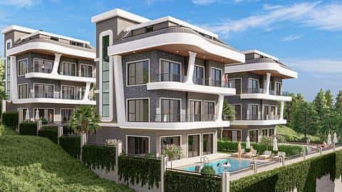 Villa Kargicak à Alanya avec 4 chambres et piscine à vendre — 6/29