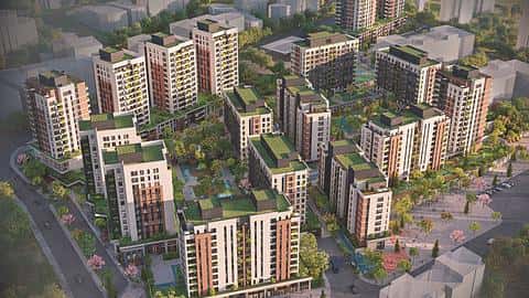 Appartements à vendre à Bagcilar : 2-4 chambres, piscine et citoyenneté à Istanbul — 4/8
