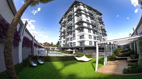 Achetez des appartements de 1 ou 2 chambres avec vue sur la mer à Gazipaşa Alanya — 4/12