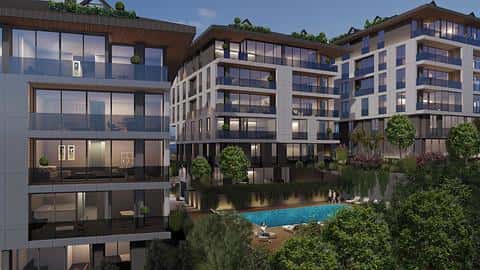 Appartements modernes d'Istanbul Uskudar avec vue sur la ville et la mer : à vendre — 3/17