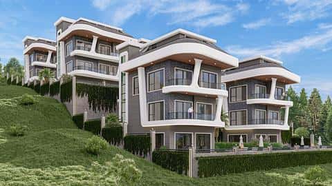 Villa Kargicak à Alanya avec 4 chambres et piscine à vendre — 2/29