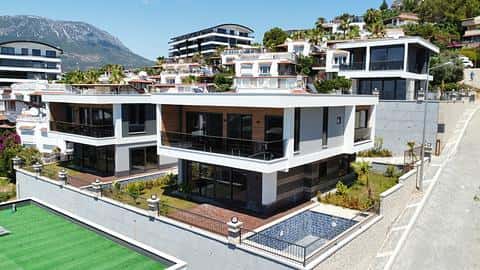À vendre : Villa avec vue sur la mer à Kargicak, Alanya avec 4 chambres et citoyenneté — 2/32