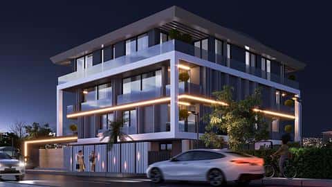 Appartements  spacieux avec vue sur la ville à Muratpasa — 4/8