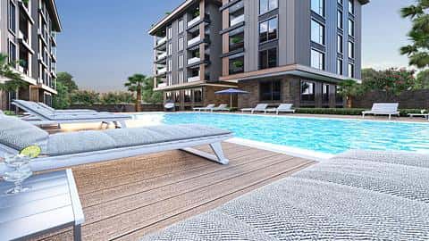 Appartements avec vue sur le jardin à Beylikduzu, Istanbul — 3/9