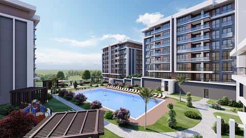 À vendre : Appartement 2-3 chambres avec piscine à Silivri Istanbul — 8/21