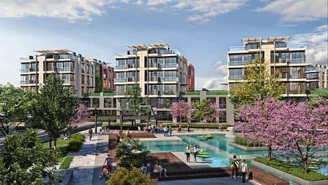 Appartements avec vue sur la ville à vendre avec citoyenneté à Eyüpsultan, Istanbul — 5/12