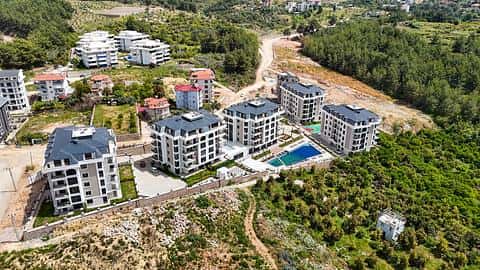 Oba, appartements à Alanya avec piscine à vendre : 3, 5 chambres — 6/23