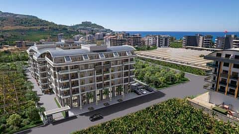 Appartements avec Vue sur Mer à Vendre à Kargicak, Alanya : 1 à 4 Chambres Disponibles — 3/12