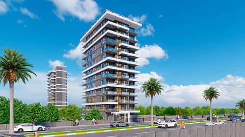 Appartements à vendre avec 1, 2 et 4 chambres en bord de mer à Mahmutlar, Alanya, Antalya — 2/36