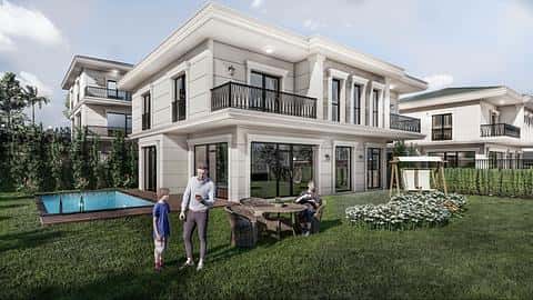 Villas luxueuses à acheter à Buyukcekmece : 5/7 chambres, piscines privées et permis de résidence — 3/33