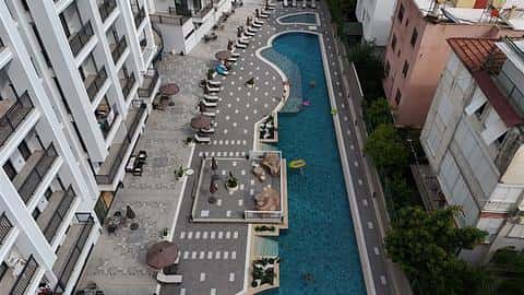 Appartements proposant la citoyenneté et une piscine dans le centre-ville d'Alanya — 2/11