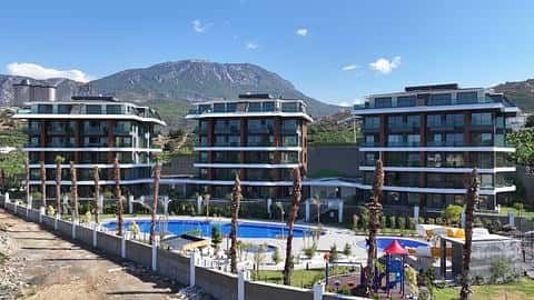 Byt na predaj v Kargicaku Alanya s výhľadom na more a možnosťami občianstva — 3/29