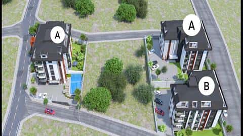 Alanya, Hasbahce : Sécurisez votre citoyenneté avec un appartement de 2 ou 4 chambres au bord de la piscine — 5/7