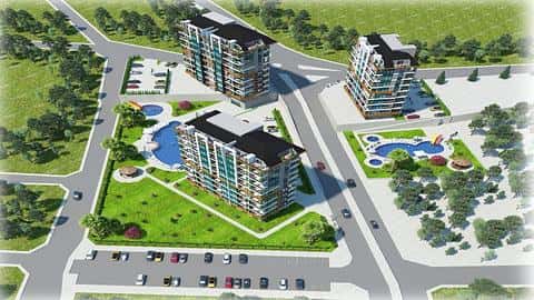 Appartements avec vue sur la ville et la mer à Kestel, Alanya - Options de 1 à 5 chambres — 8/40