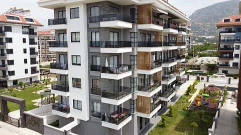 Apartamenty w Alanya Kestel - opcje 1 i 3 sypialni w pobliżu morza na sprzedaż — 4/28