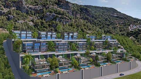 Villa with 3 or 7 Bedrooms and Private Pool in Alanya Tepe For Sale — 8/18