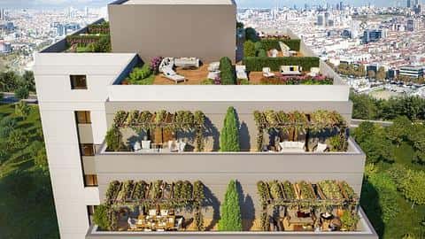 Acheter un appartement avec piscine et vue sur la ville à Bagcilar, Istanbul - 1, 2, 3 chambres disponibles — 7/55