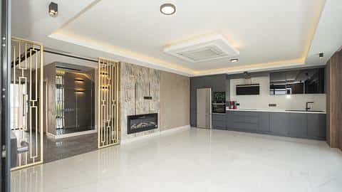 Villa à vendre à Kargicak, Alanya : 4 chambres avec piscine privée et citoyenneté — 7/29