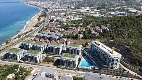Appartements confortables avec vue sur la mer remarquable dans la station balnéaire d'Alanya — 3/30