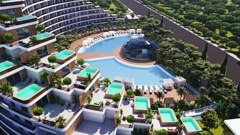 Complexe de tour dans le moderne Antalya, Altintas — 3/15