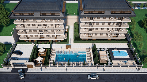 Appartements Modernes à Vendre à Oba Alanya | Rentabilité Élevée — 8/36