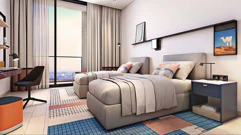 Modernūs apartamentai Muwailih komercinėje — 7/11