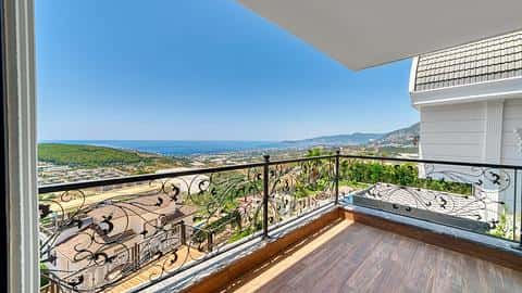 Villa de luxe 5+1 avec vue sur la mer à vendre à Alanya Kargicak — 5/27