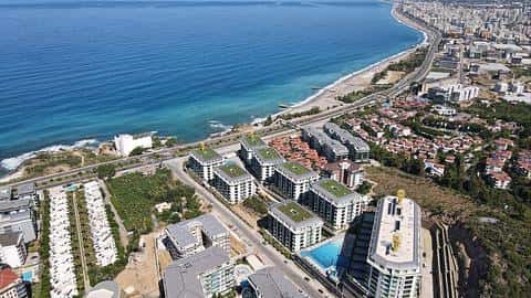 Appartements confortables avec vue sur la mer remarquable dans la station balnéaire d'Alanya — 5/30