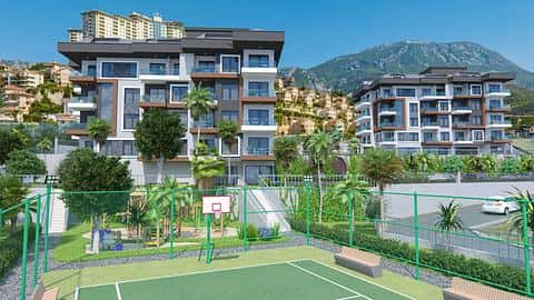 Appartements avec vue sur mer de 1 à 2 chambres à Kargicak, Alanya offrant la citoyenneté — 2/15