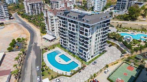 À vendre : appartements de 2 et 1 chambres avec piscine à Avsallar, Alanya — 3/28