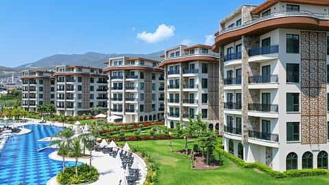 Appartements à Alanya Oba avec accès à la piscine et 1, 2, 4 chambres à vendre — 5/35