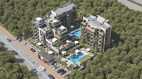 Appartements magnifiquement conçus situés à Aksu, Antalya — 3/11
