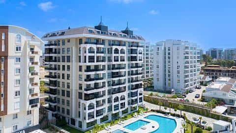 À vendre : appartements de 2 et 1 chambres avec piscine à Avsallar, Alanya — 5/28