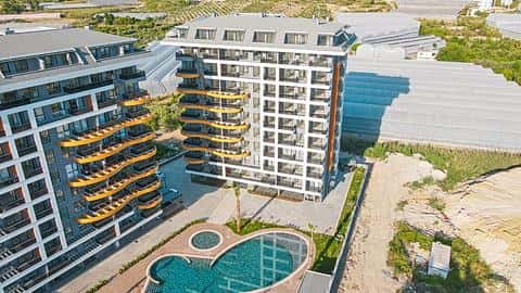 Appartement 1+1 prêt à emménager à vendre à Alanya Avsallar — 3/17