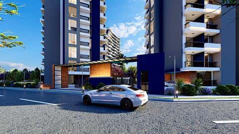 Appartements éligibles à la citoyenneté avec 1, 2, 4 chambres à Erdemli, vue sur la mer — 8/24
