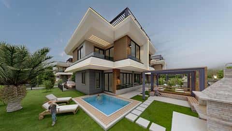 Villa à vendre à Mersin Erdemli : 3 chambres, piscine privée, vue sur la mer — 3/38