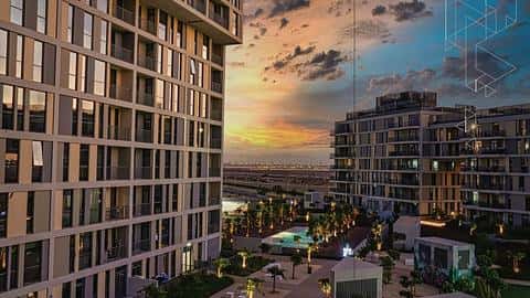 Levende liv i Dubais IMPZ: Moderne lejligheder med en fantastisk udsigt — 8/9