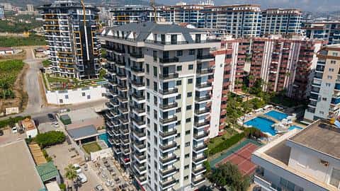 Kup mieszkanie w Mahmutlar, Alanya – opcje 1, 2 i 4 pokojowe, oszałamiający dostęp do basenu i blisko plaży — 3/41