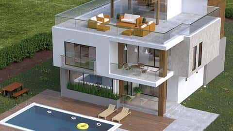 Villa avec vue sur la ville à vendre avec citoyenneté à Buyukcekmece, Istanbul — 7/30